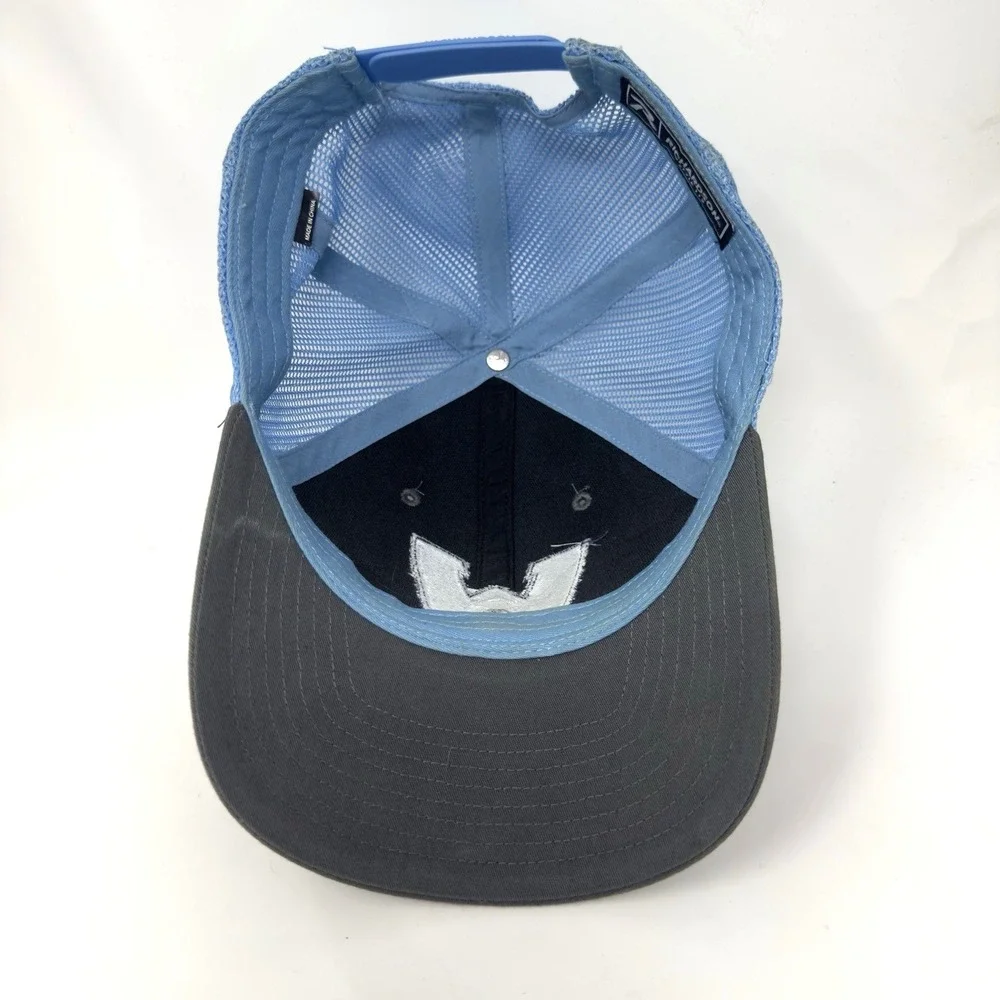Letter W Snapback Mesh Back Trucker Hat‎ Gray One Size Richardson